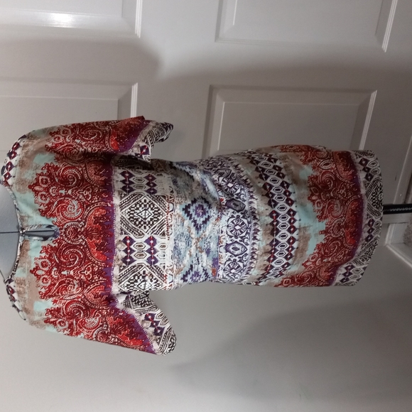 Tanzara Sz Med Dress Indian/Pakistan Inspired, multi Pattern - Picture 5 of 6
